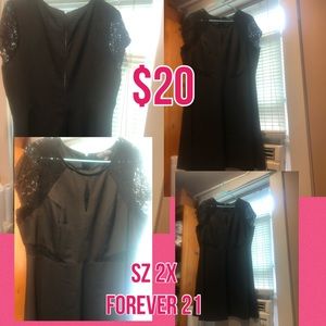 Perfect Black Cocktail dress from forever 21 Sz2x
